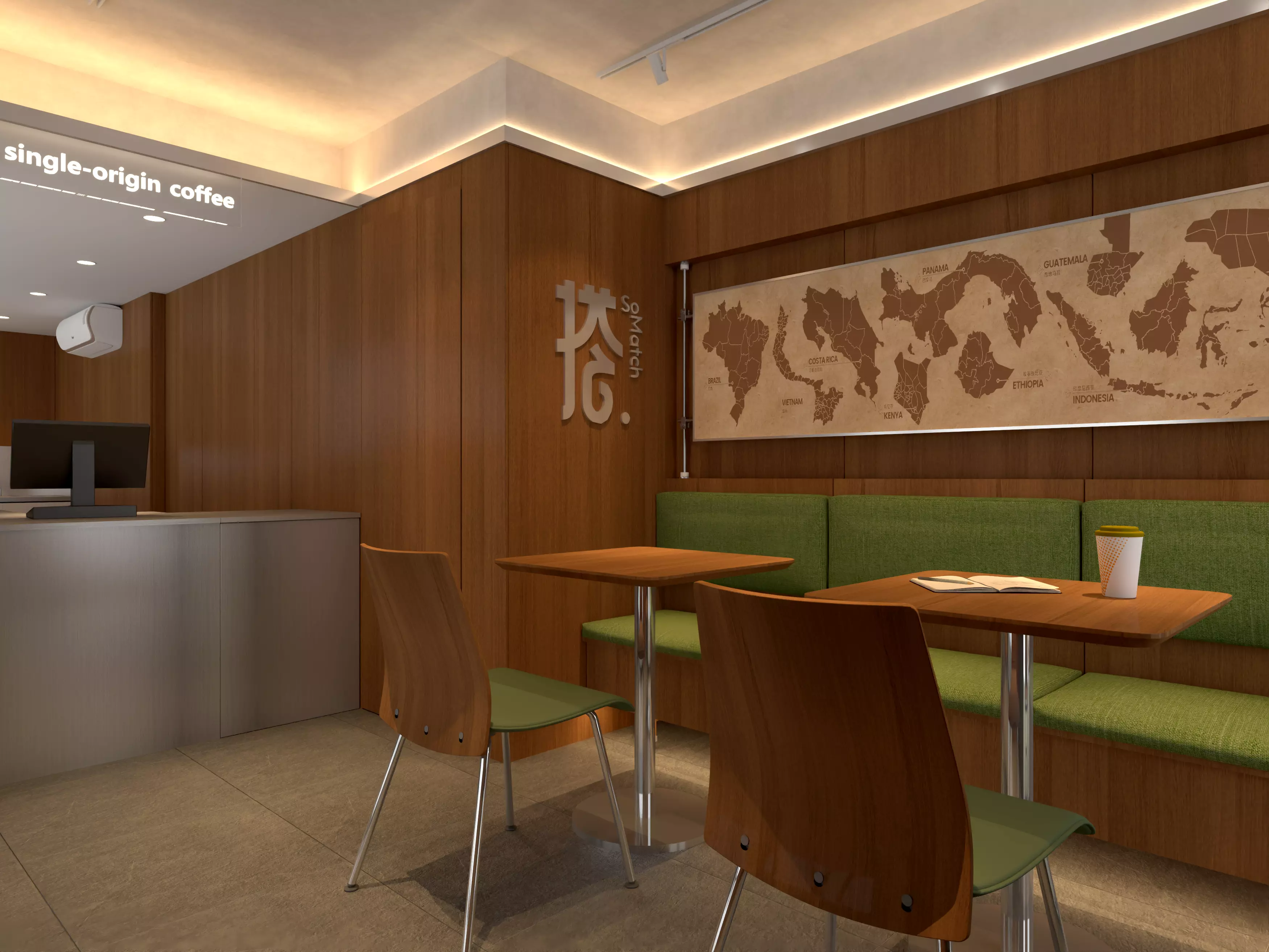 coffee shop  3D model_6