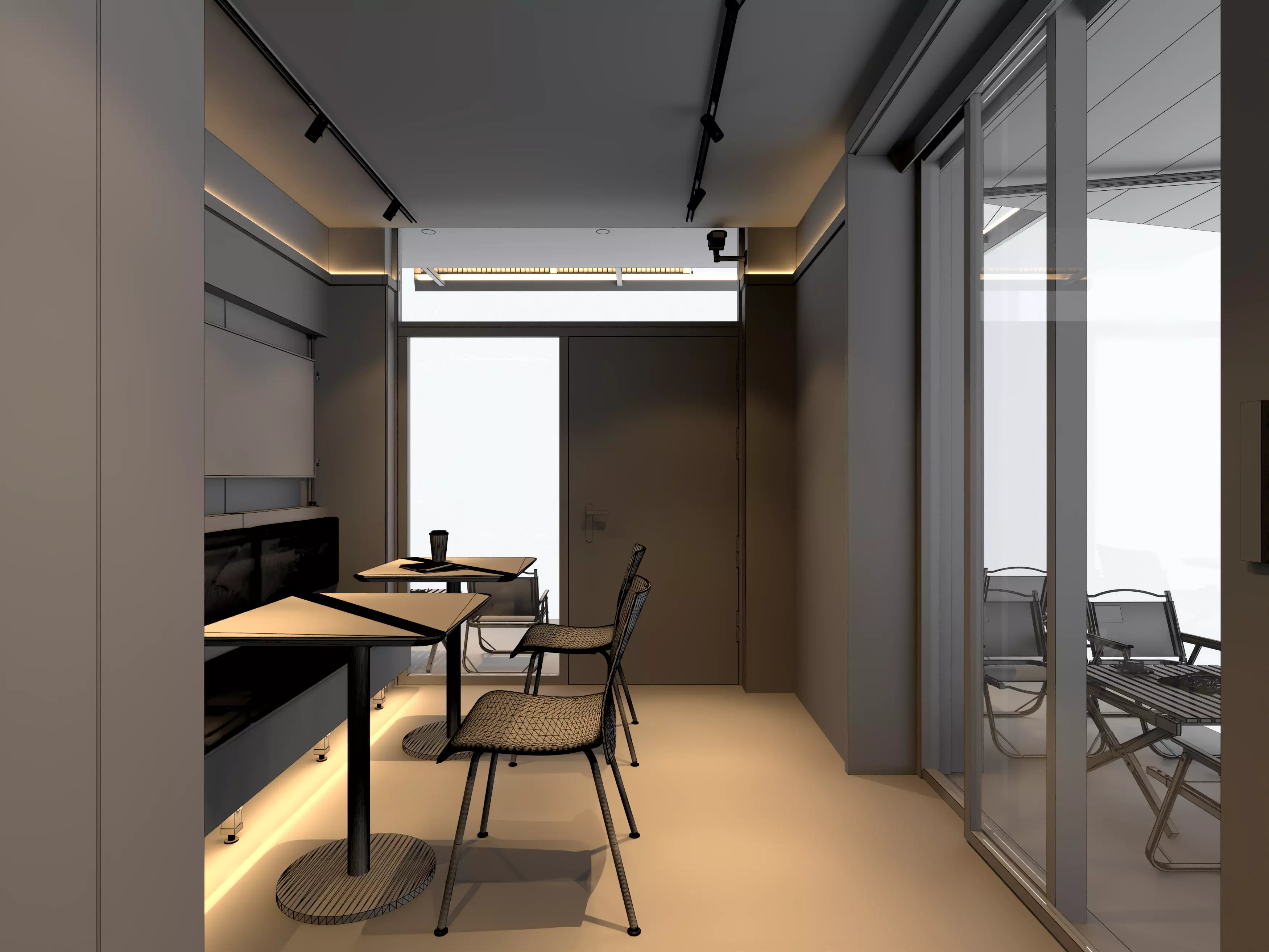 coffee shop  3D model_10