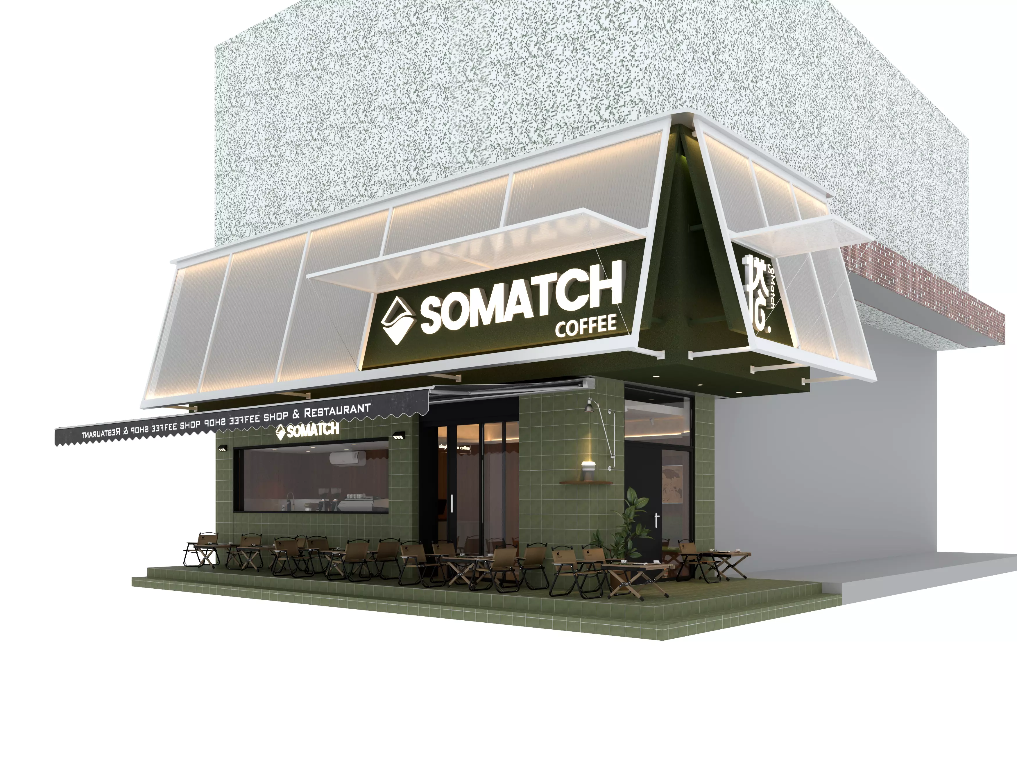 coffee shop  3D model_0