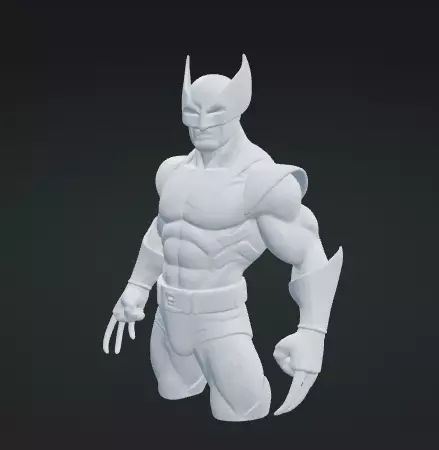 Wolverine 3D Model Realistic Superhero Figure Free 3D print model