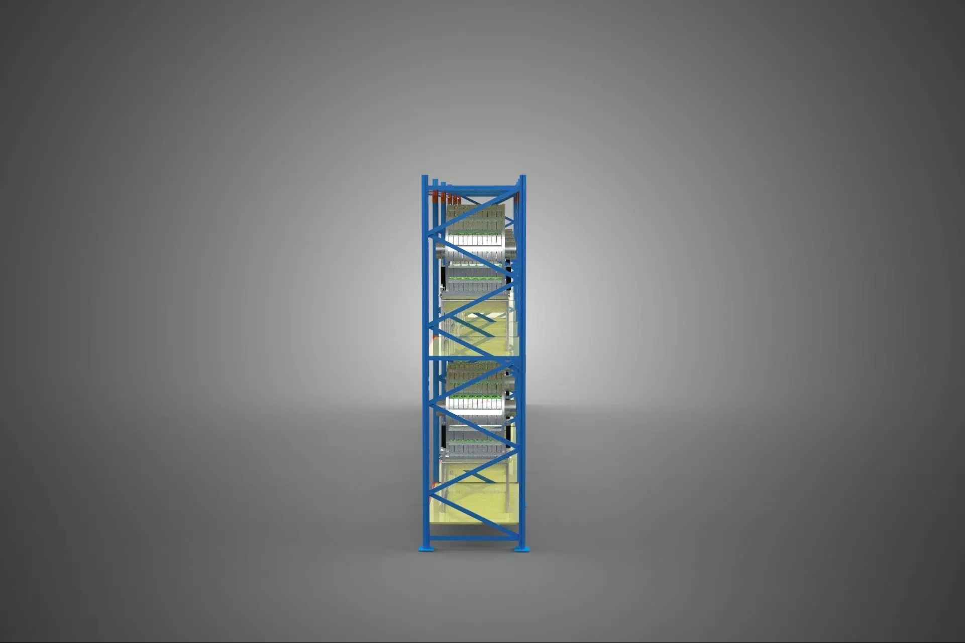 ARRAY ROW SHELF RACK TRAY ROTARY HYDROPONIC PLANT GARDEN TOWER 3D model_8