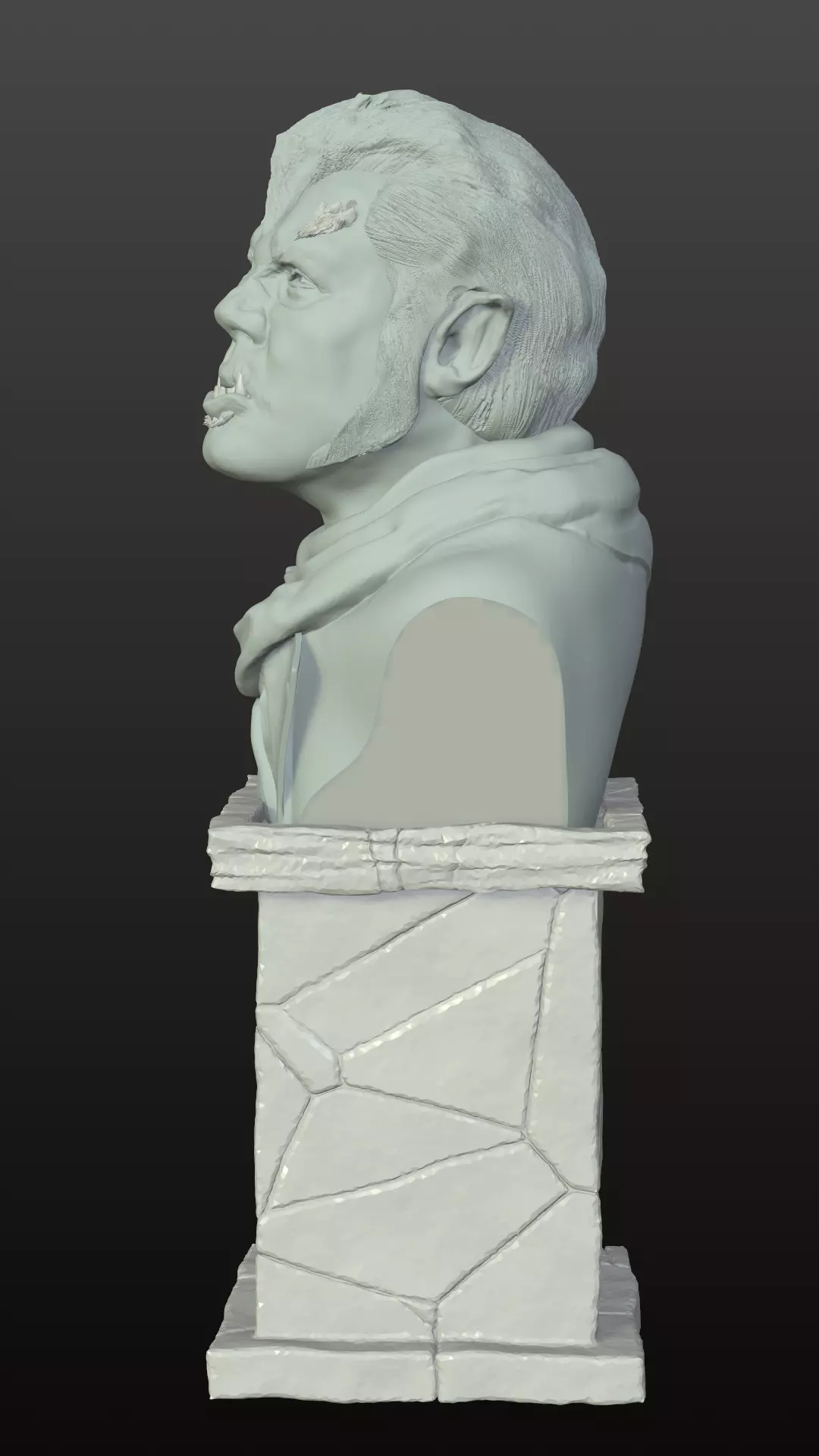 Werewolf of London bust 3D print model_1