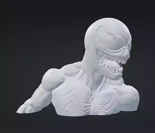 Venom 3D Model Realistic Supervillain Figure