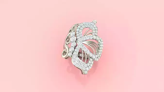 Fluttering Radiance Diamond Ring 