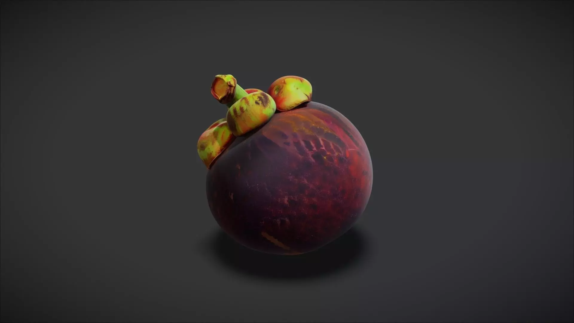 A Mangosteen 3D model_1