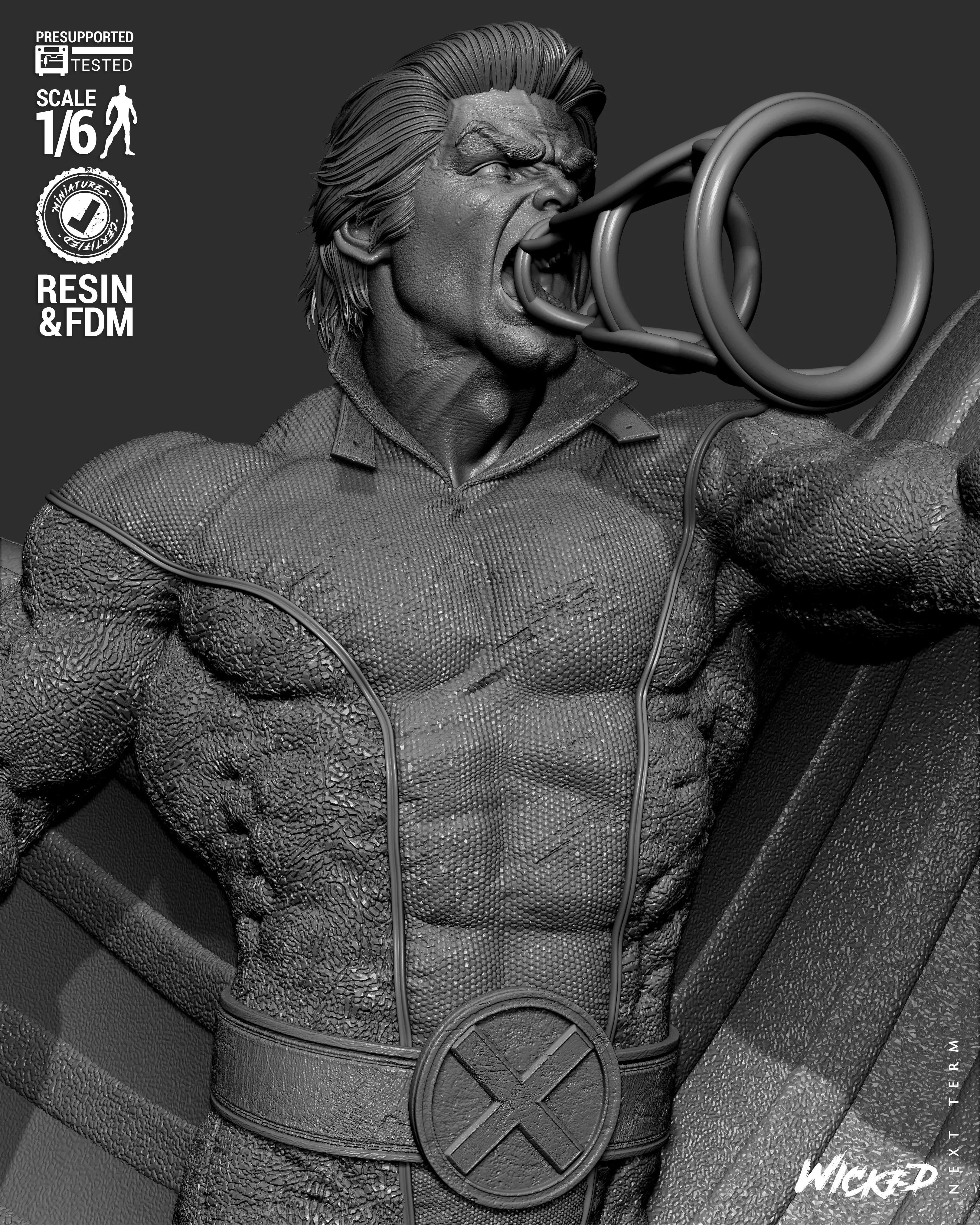 Wicked Marvel Banshee Sculpture 3D print model_22