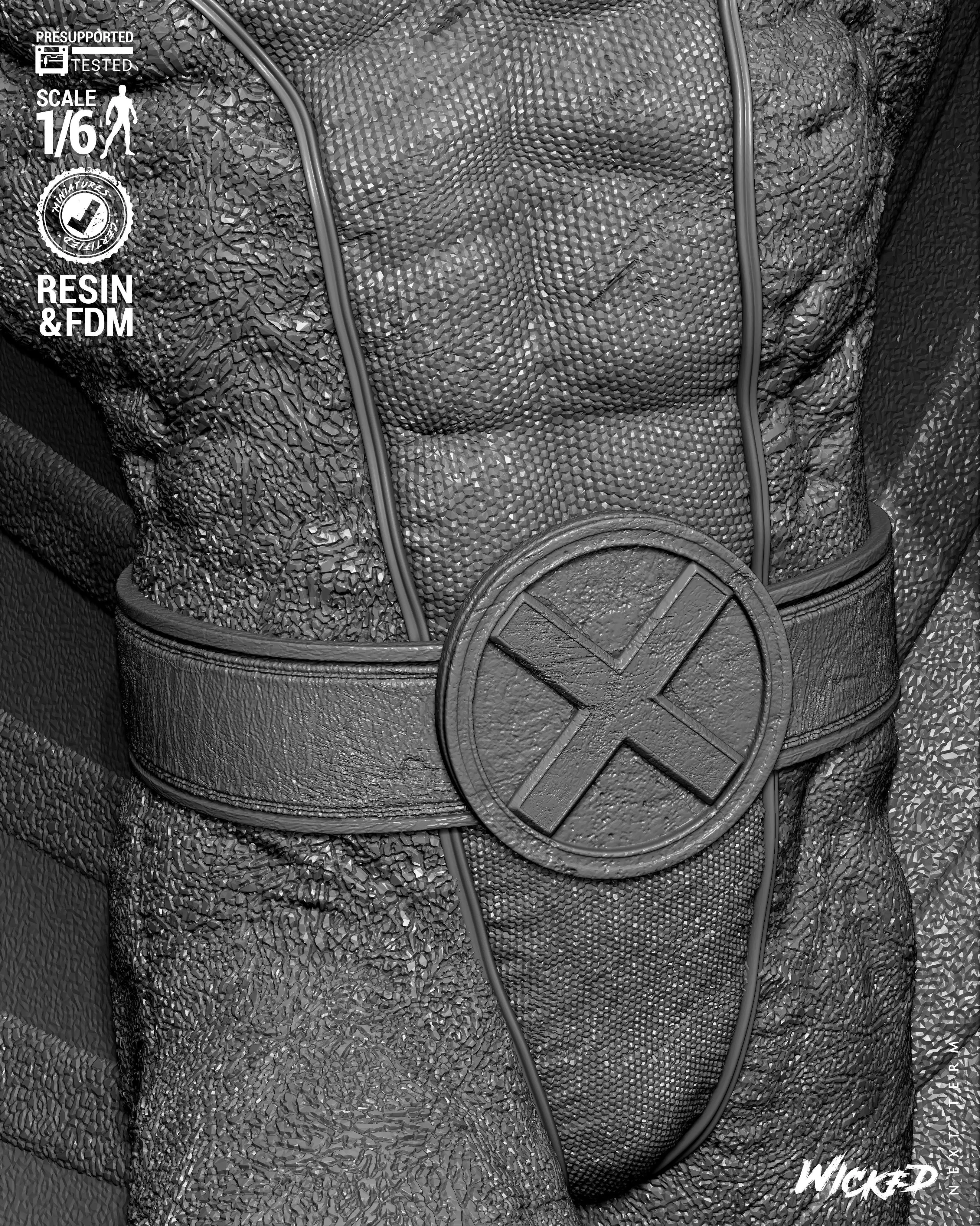 Wicked Marvel Banshee Sculpture 3D print model_32