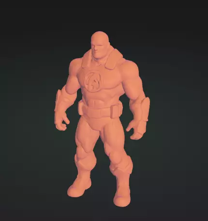 Fantastic Four 3D Model Group of Marvel Superheroes Free 3D print model_1