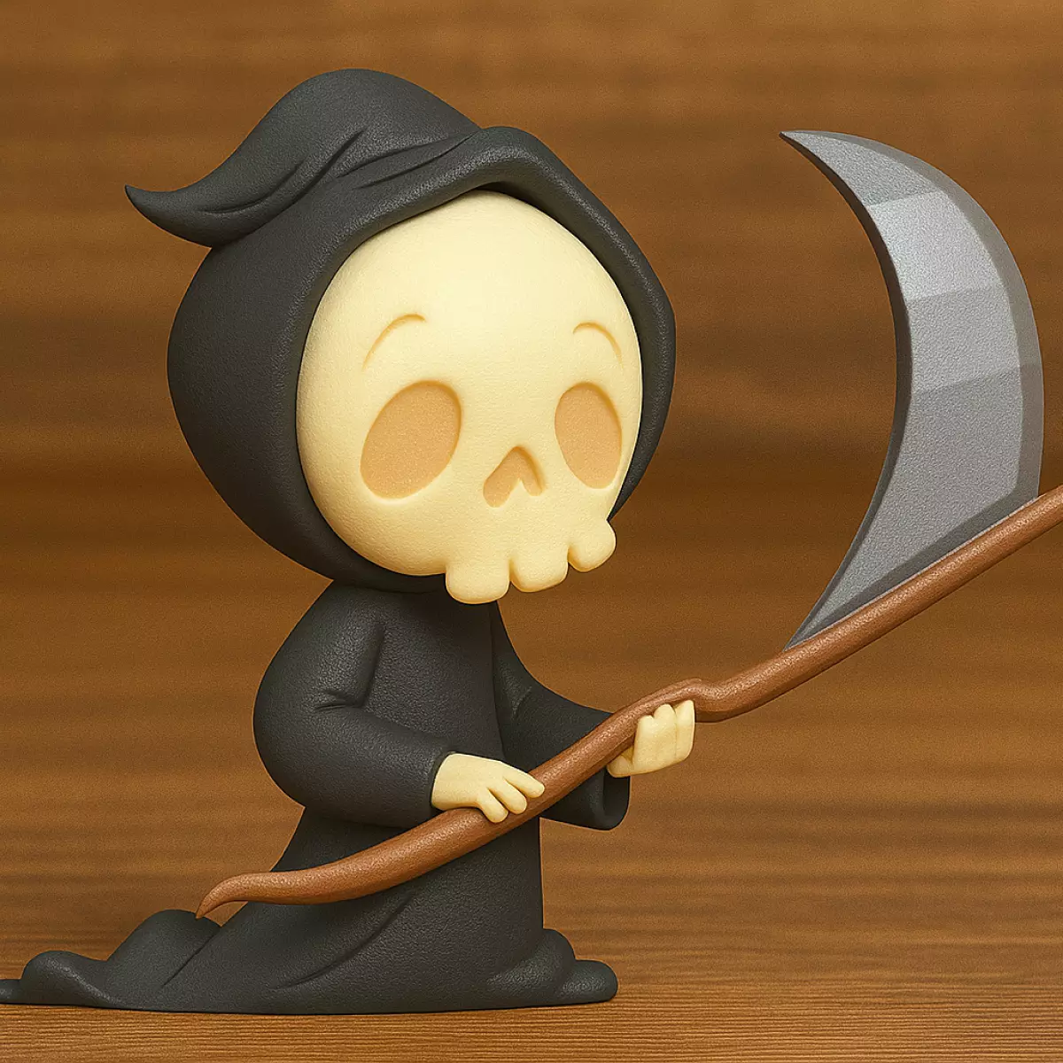Cute Grim Reaper Figurine 3D print model_0