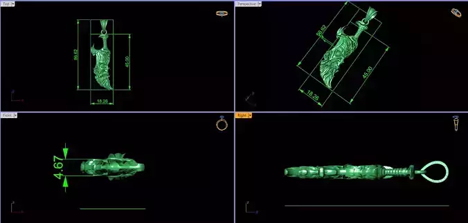 Warrior Blade Pendant