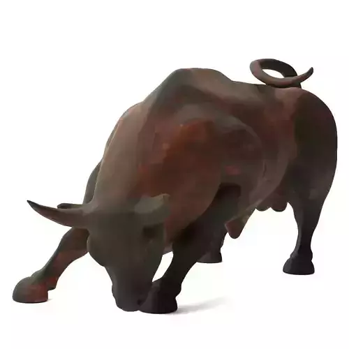 Charging Bull Statue Model - Blender