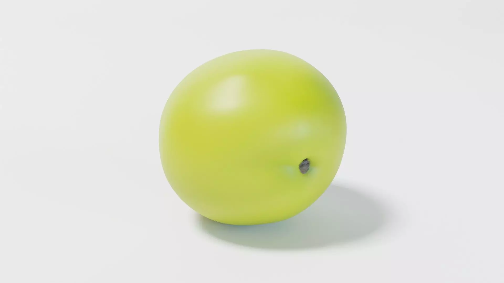 Green Plum 3D model_0