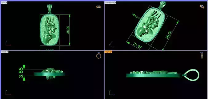 Devil Hand with Horns  Chain