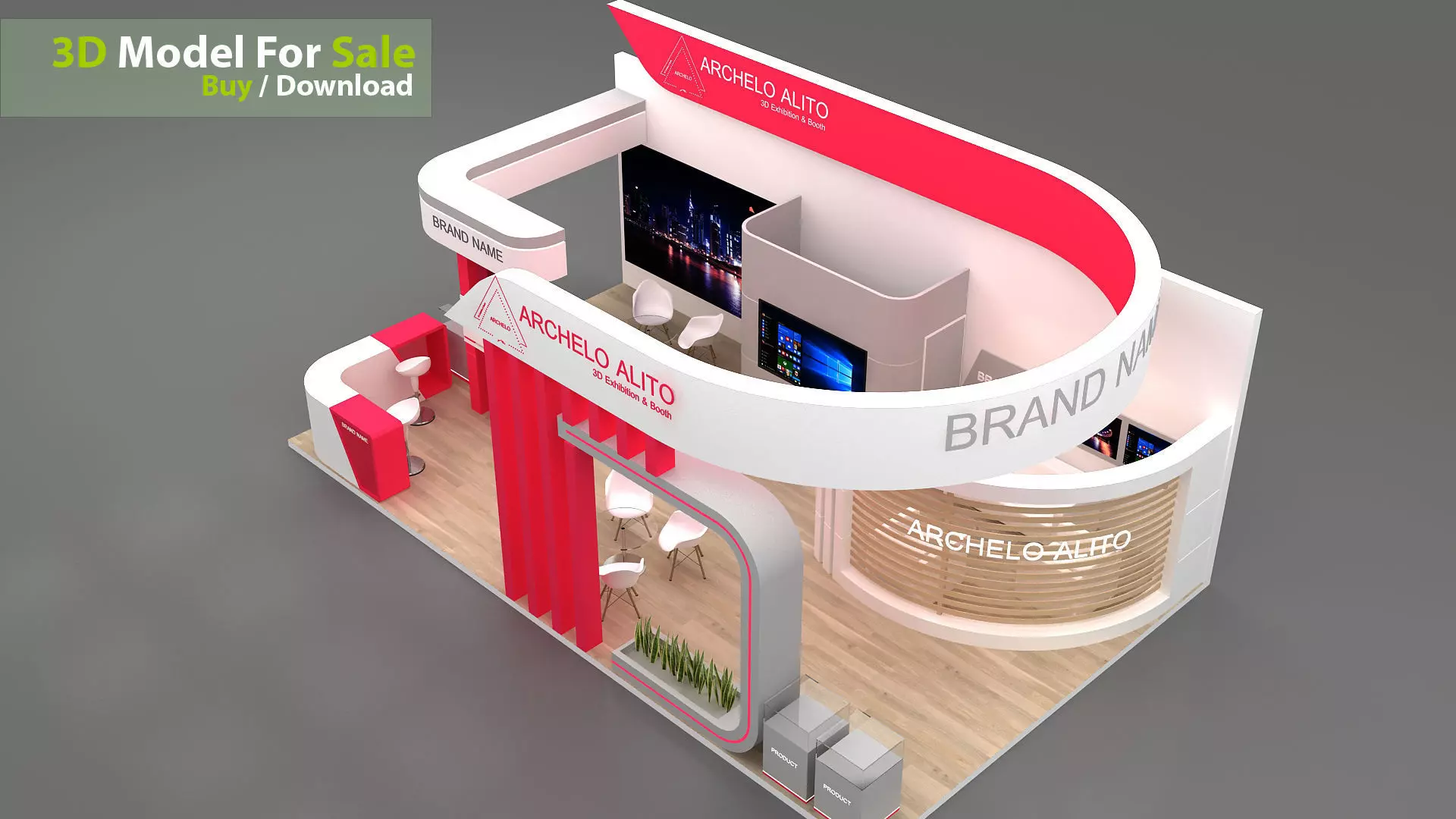 exhibition 3D 3D model_4