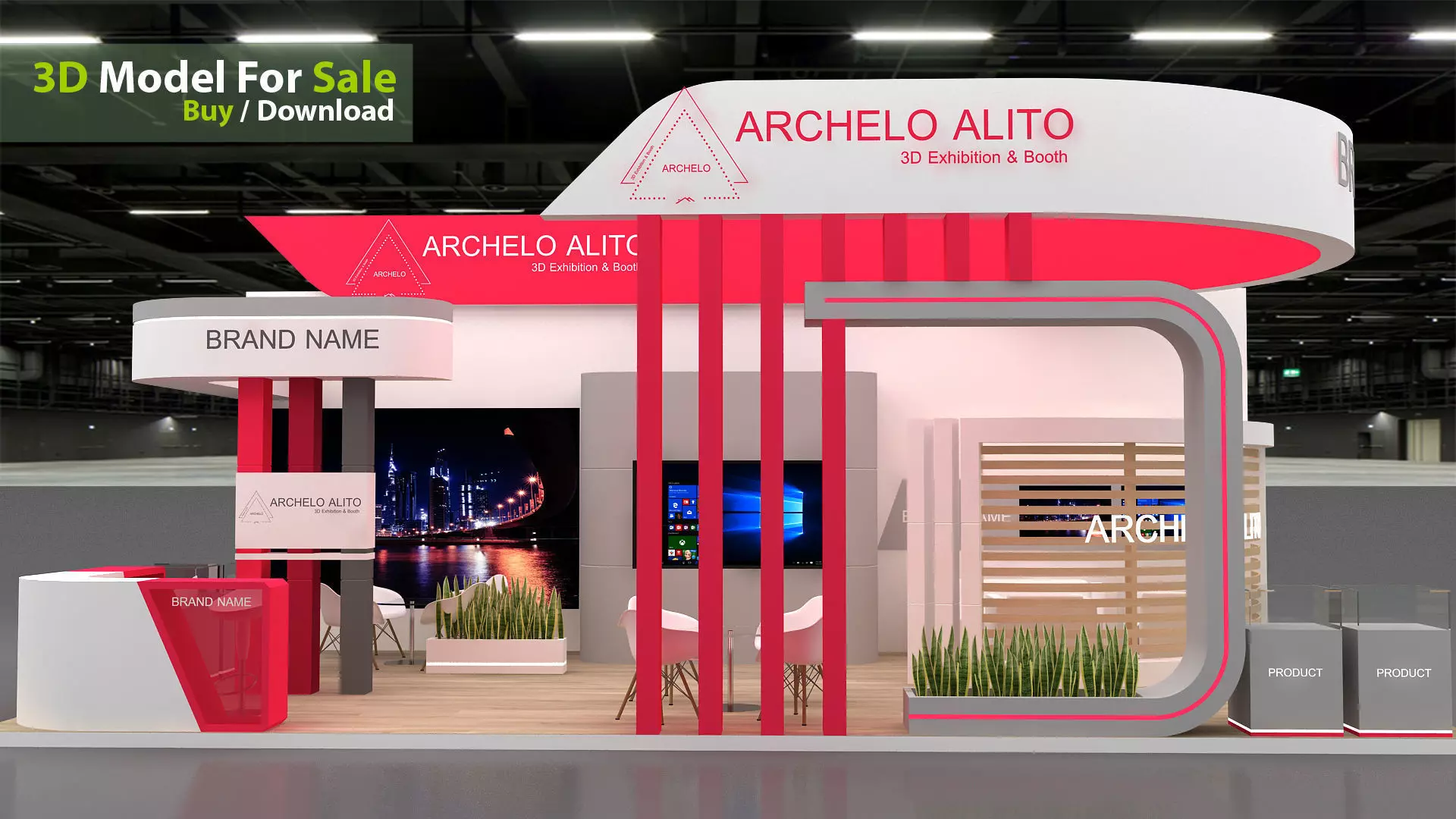 exhibition 3D 3D model_2