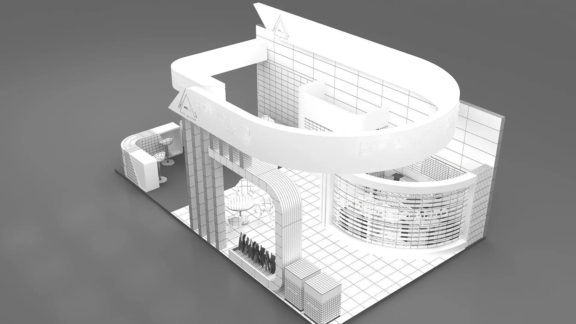 exhibition 3D 3D model_9