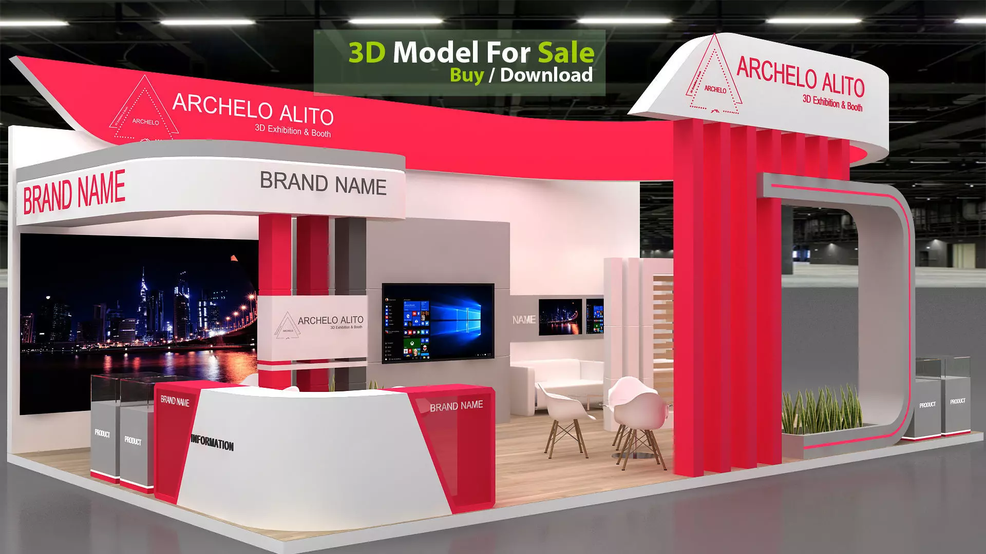 exhibition 3D 3D model_0