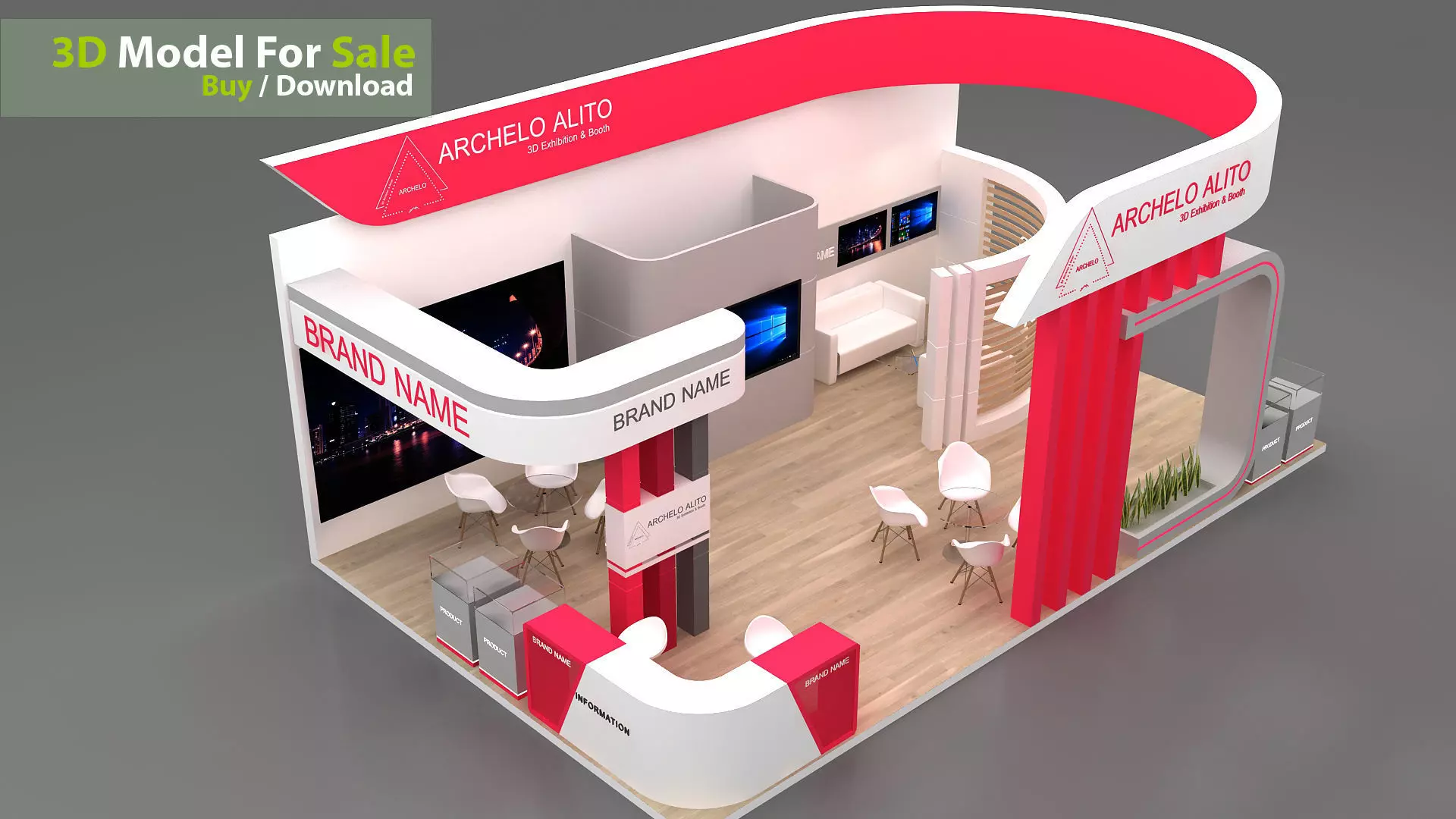 exhibition 3D 3D model_3