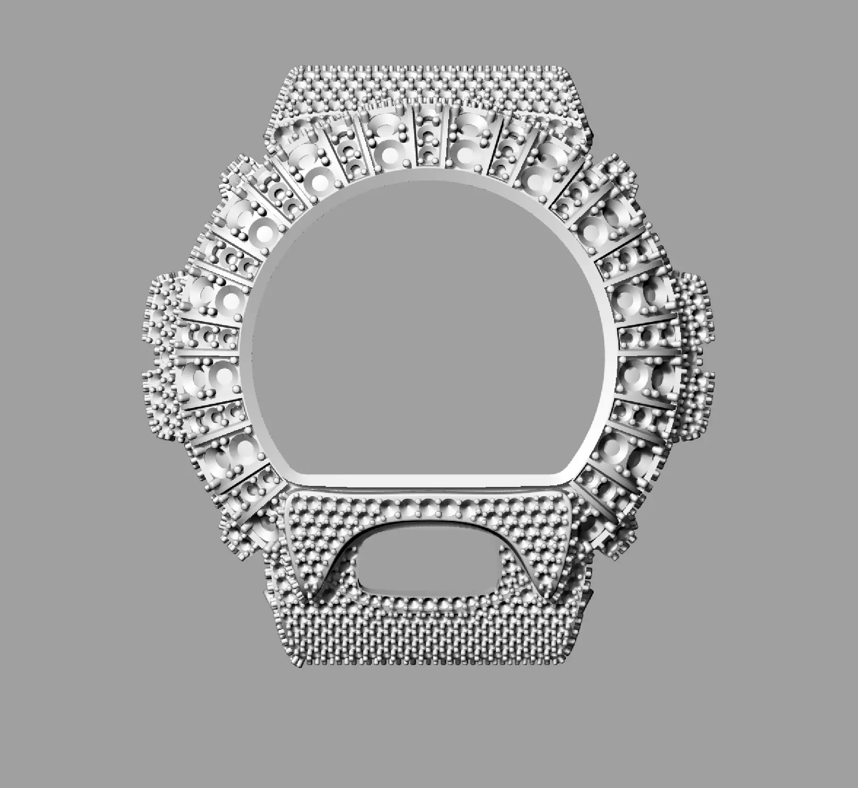 G-Shock Watch case compatible with DW-6900 3D print model 3D print model_10