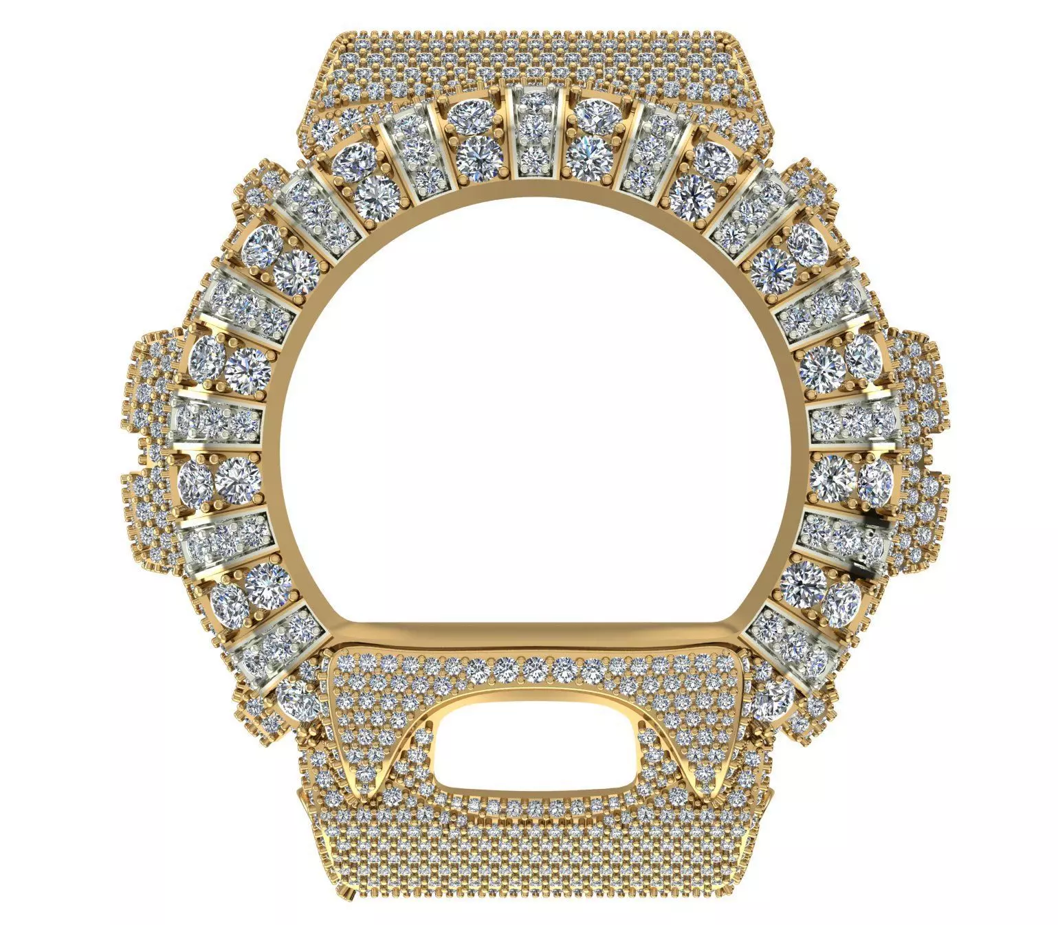 G-Shock Watch case compatible with DW-6900 3D print model 3D print model_1