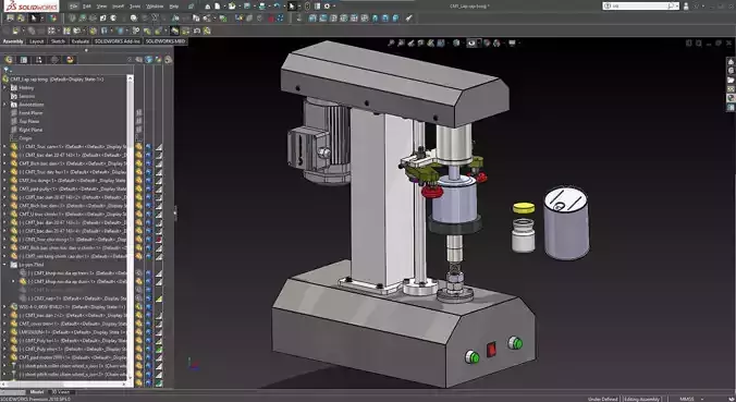 Can Sealing Machine SOLIDWORKS 2018