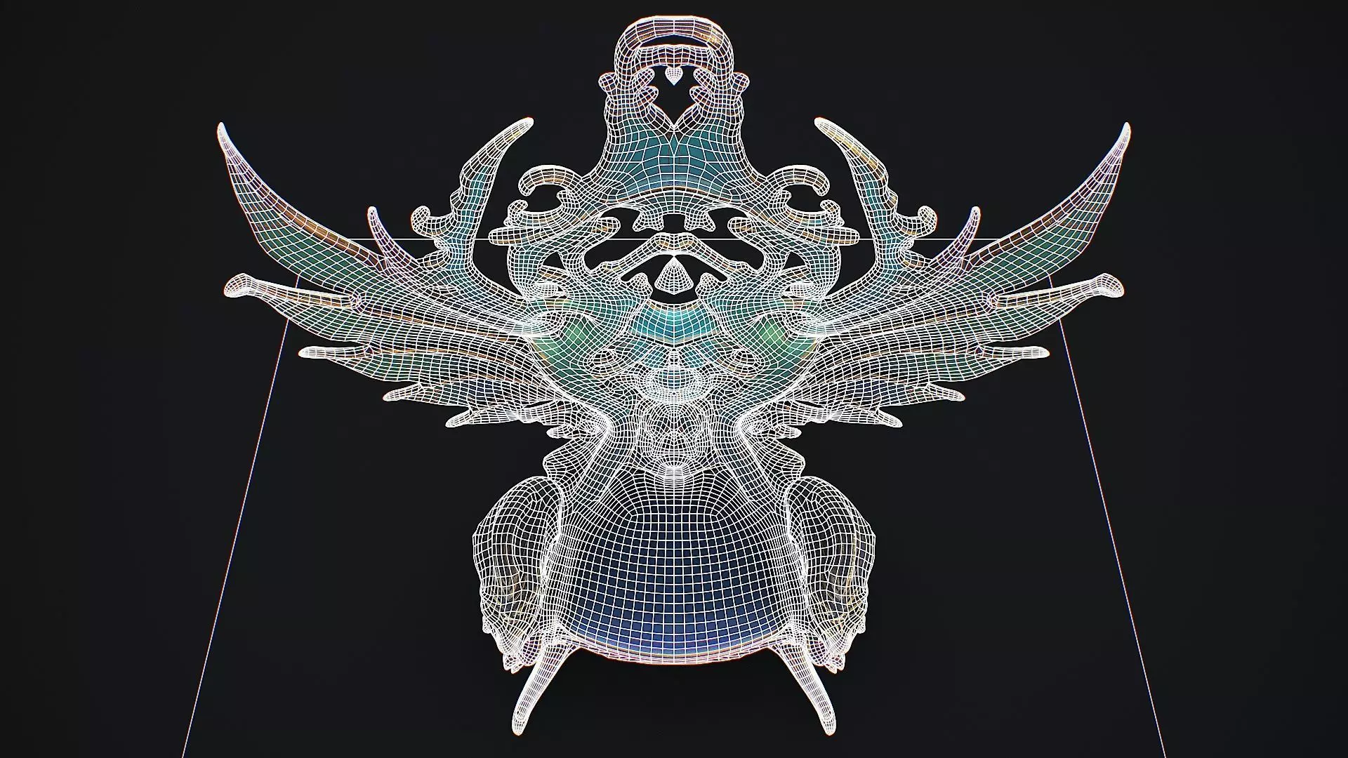 Fantasy Throne 12 game ready 3d model Low-poly 3D model_12