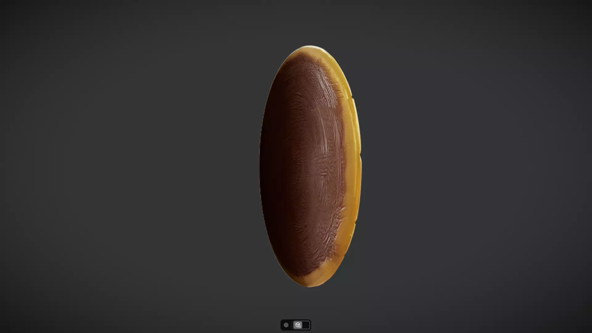 gold coin with mythic engravings 3D model_14