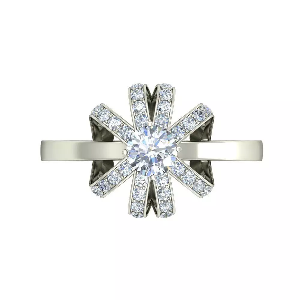 Women Ring Render 3dm STL OBJ FBX Details 3D print model_3