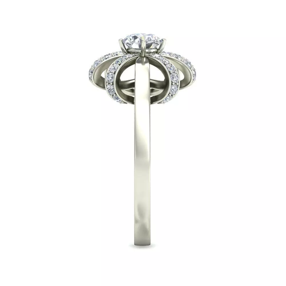 Women Ring Render 3dm STL OBJ FBX Details 3D print model_2