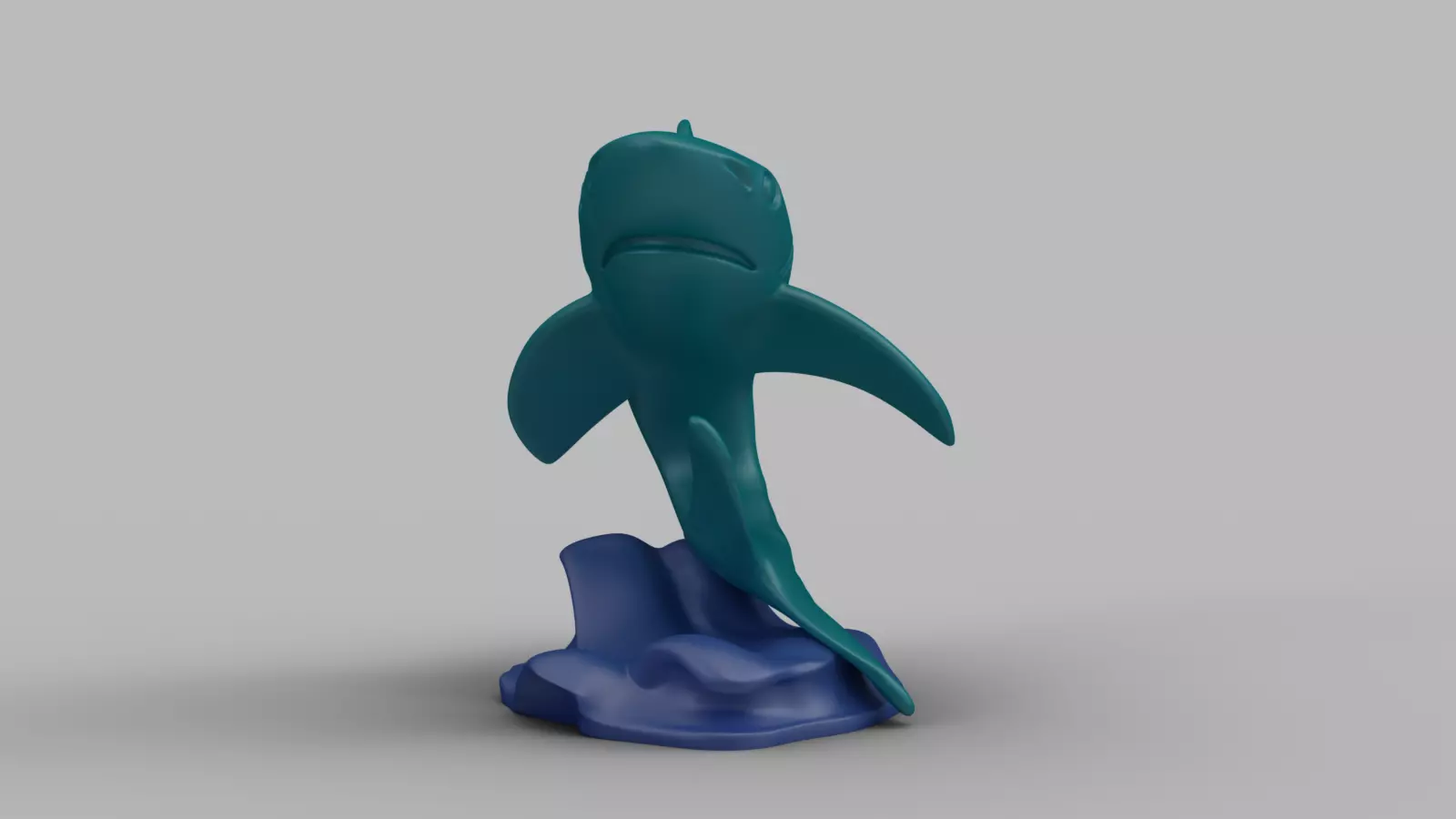 Marine Animal Set Dolphin Whale Shark 3D print model_4