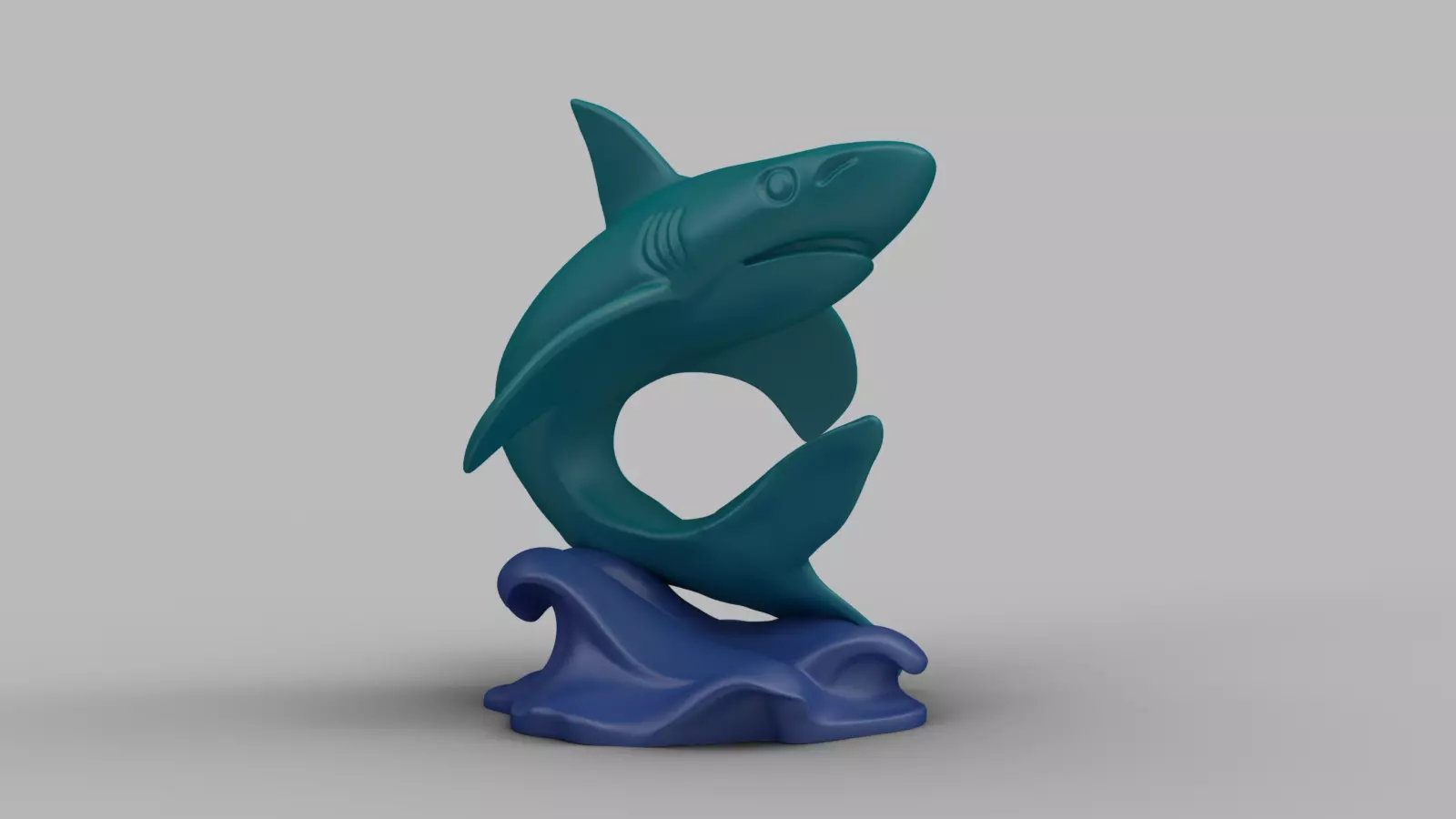 Marine Animal Set Dolphin Whale Shark 3D print model_7