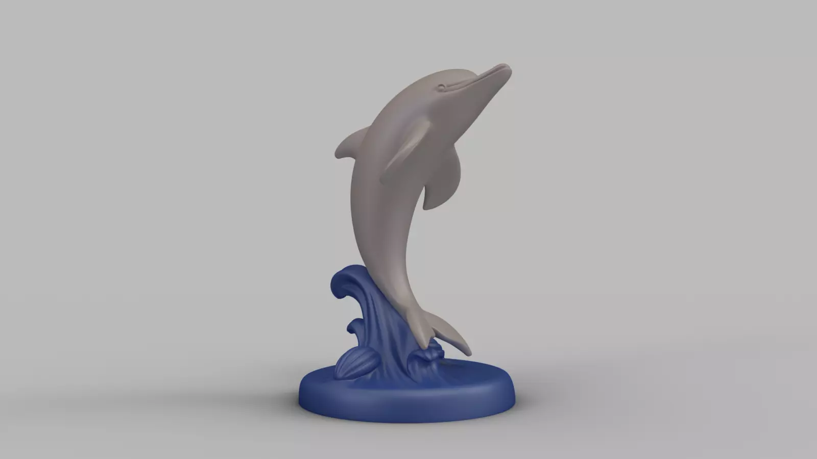 Marine Animal Set Dolphin Whale Shark 3D print model_18