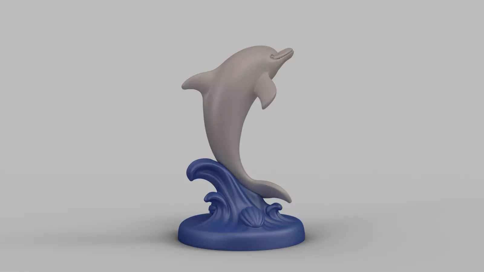 Marine Animal Set Dolphin Whale Shark 3D print model_16