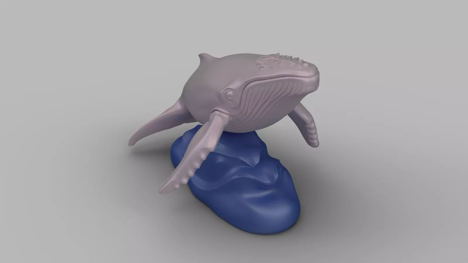 Marine Animal Set Dolphin Whale Shark 3D print model_13