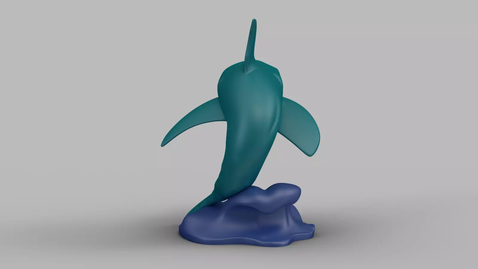 Marine Animal Set Dolphin Whale Shark 3D print model_6