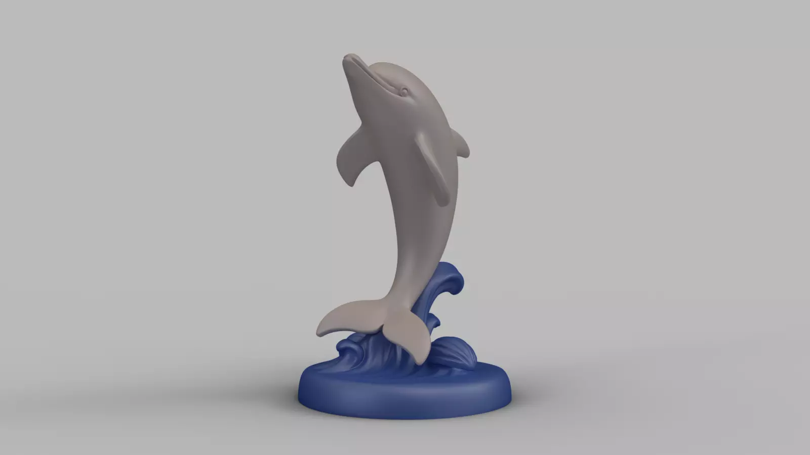 Marine Animal Set Dolphin Whale Shark 3D print model_3