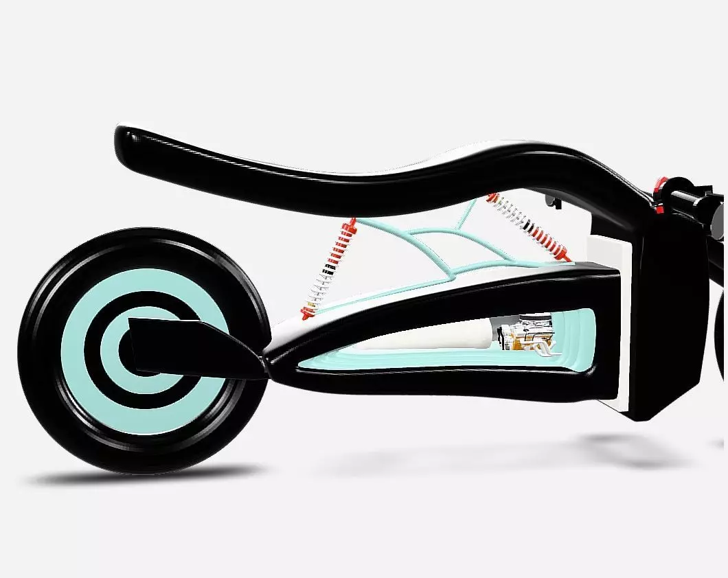 Futuristic Concept Motorcycle 3D Model Low-poly 3D model_6