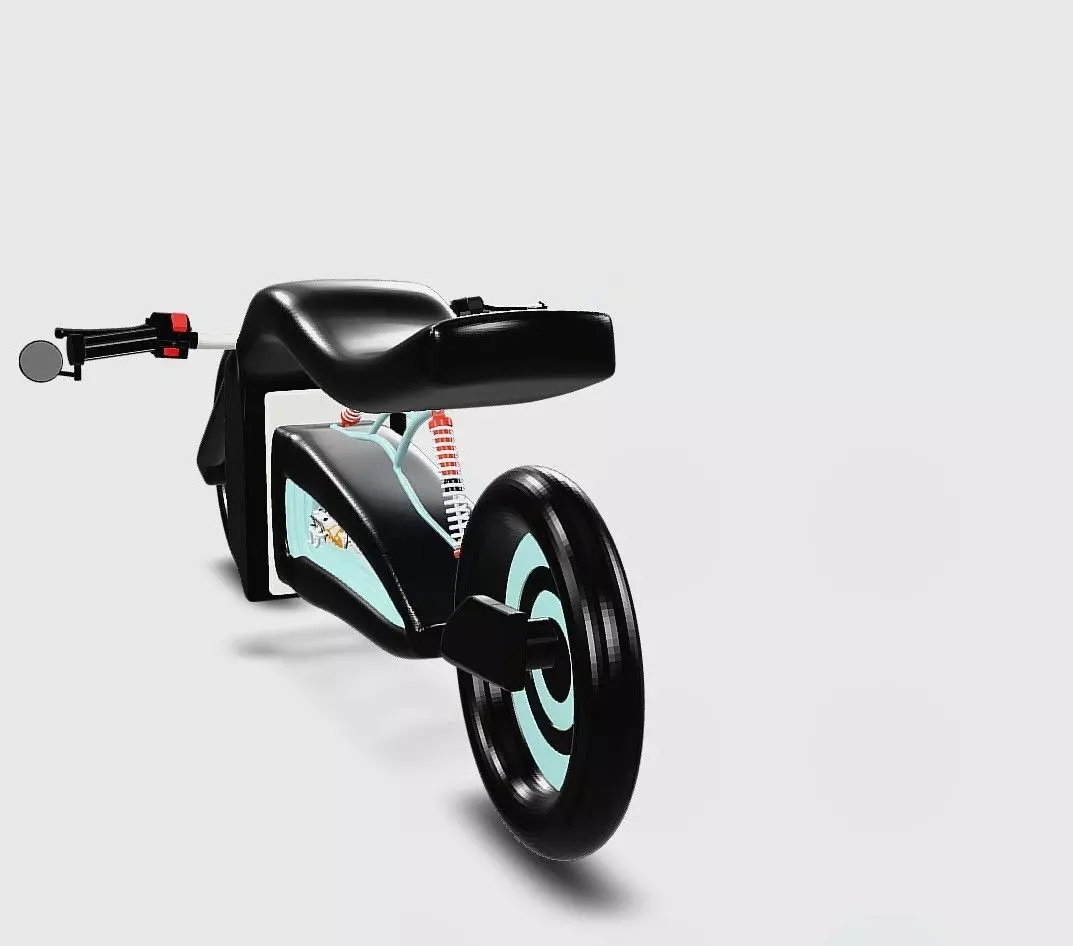 Futuristic Concept Motorcycle 3D Model Low-poly 3D model_8