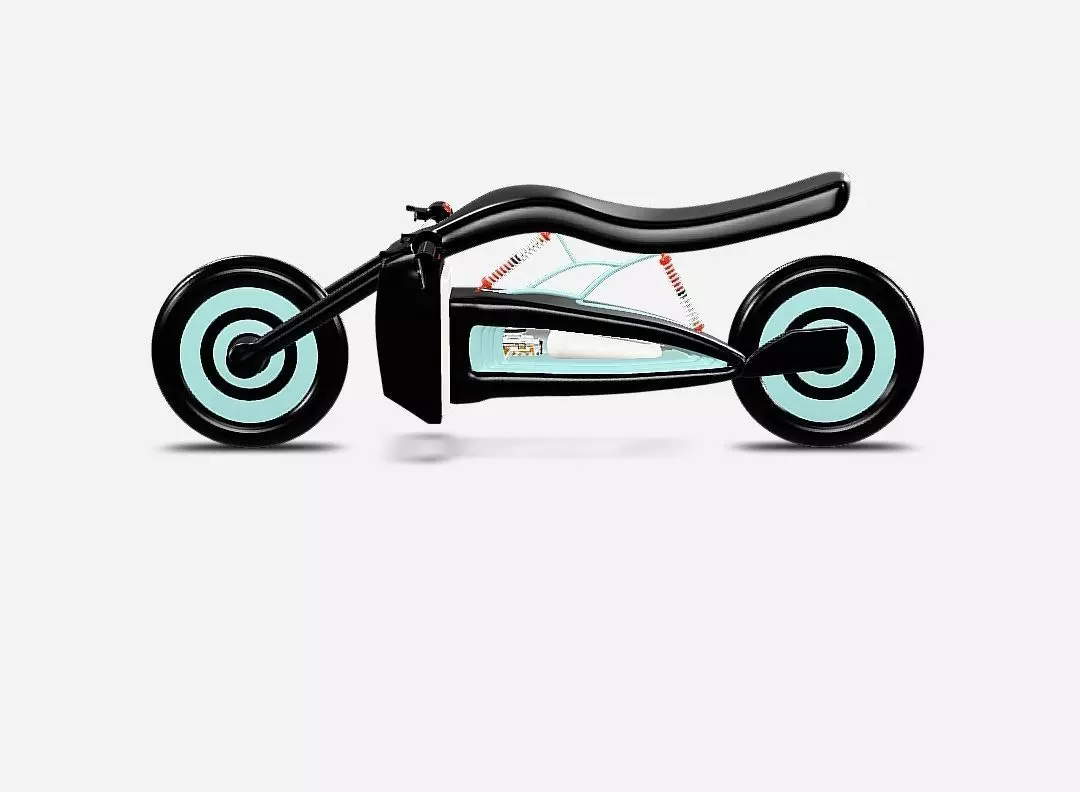 Futuristic Concept Motorcycle 3D Model Low-poly 3D model_0