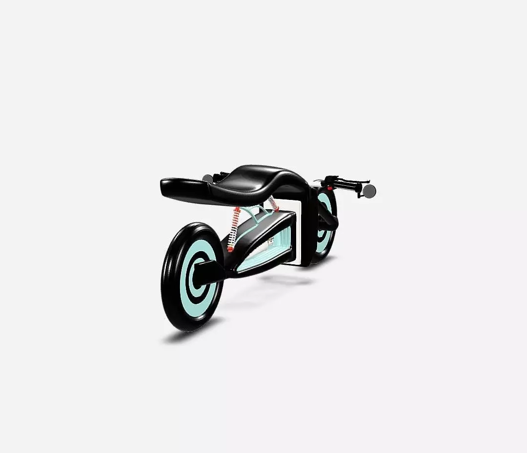 Futuristic Concept Motorcycle 3D Model Low-poly 3D model_2