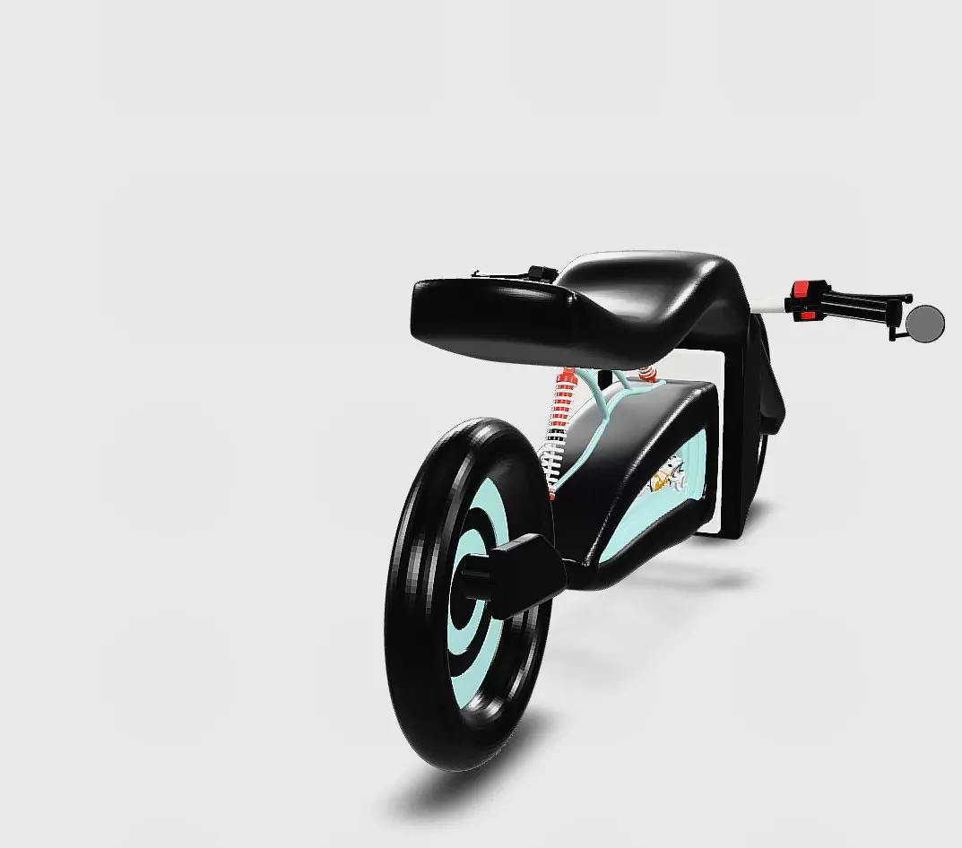 Futuristic Concept Motorcycle 3D Model Low-poly 3D model_7