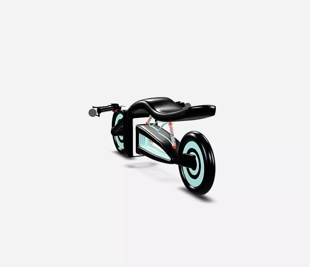 Futuristic Concept Motorcycle 3D Model Low-poly 3D model_1