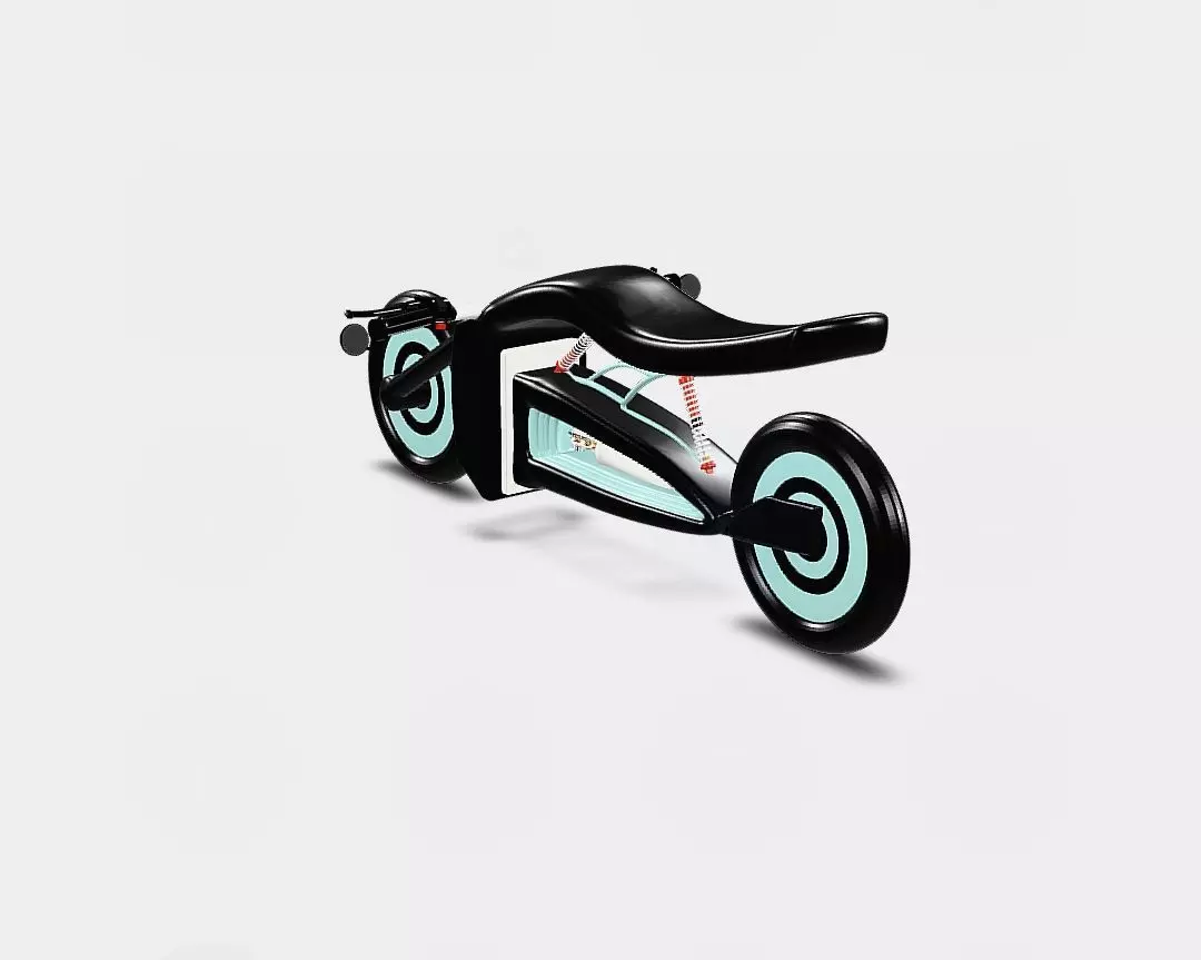 Futuristic Concept Motorcycle 3D Model Low-poly 3D model_4