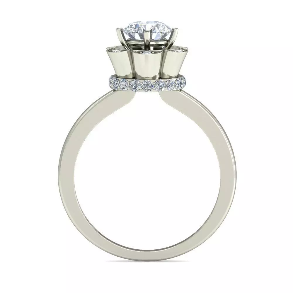 Women Ring Render 3dm STL OBJ FBX Details 3D print model_1