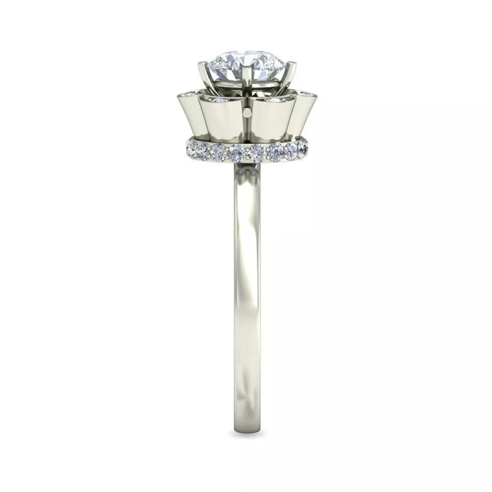 Women Ring Render 3dm STL OBJ FBX Details 3D print model_2