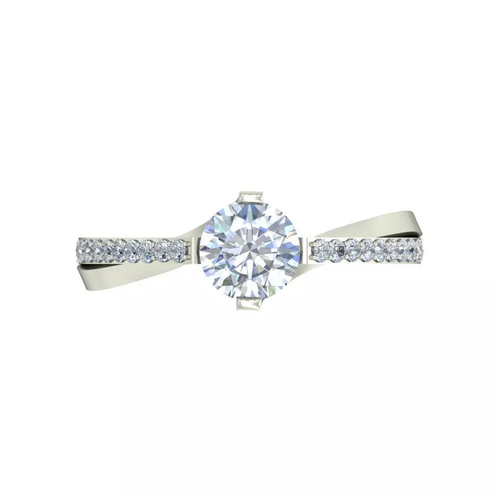 Women Ring  Render 3dm STL OBJ FBX Details 3D print model_3