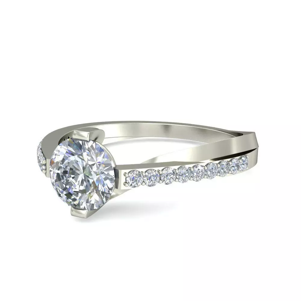 Women Ring  Render 3dm STL OBJ FBX Details 3D print model_4