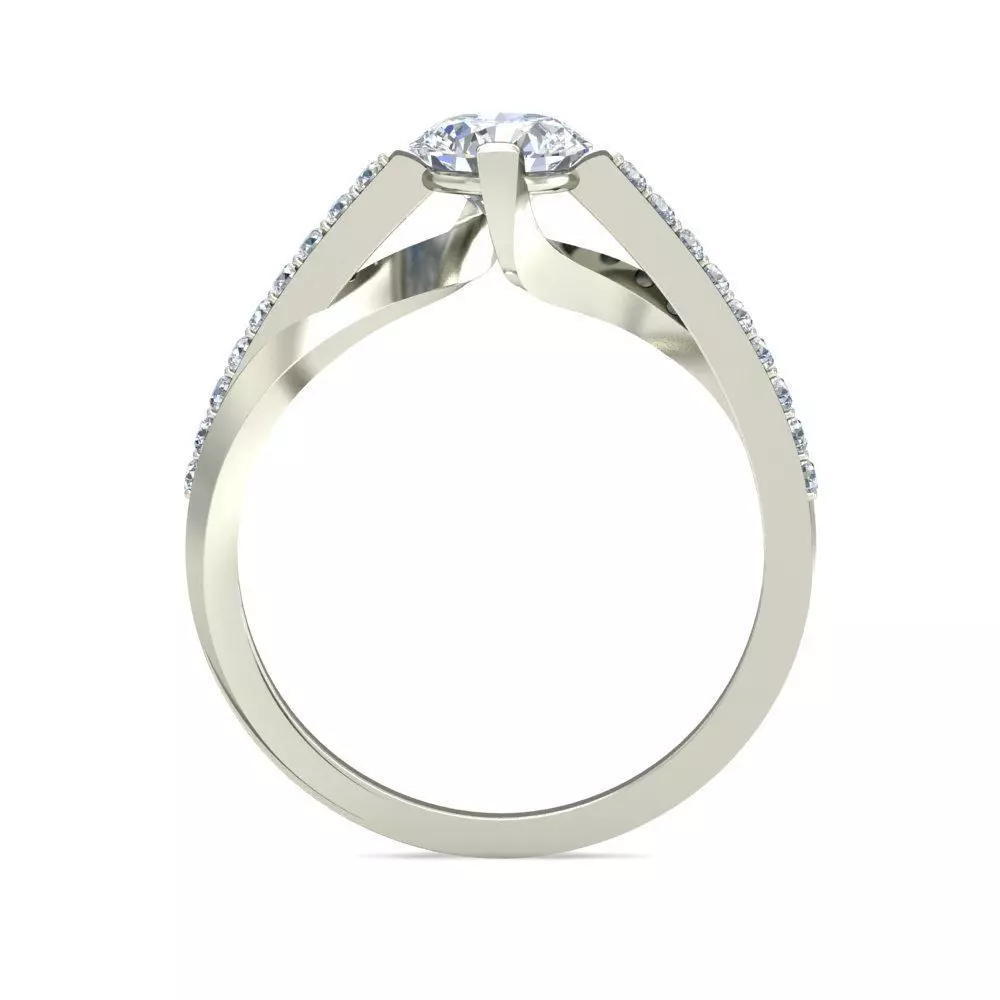 Women Ring  Render 3dm STL OBJ FBX Details 3D print model_1