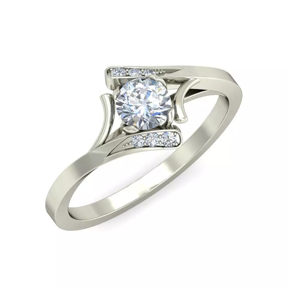 Women Ring Render 3dm STL OBJ FBX Details 3D print model_0