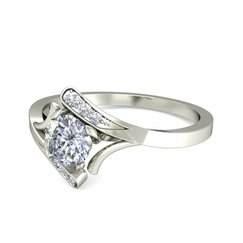 Women Ring Render 3dm STL OBJ FBX Details 3D print model_4